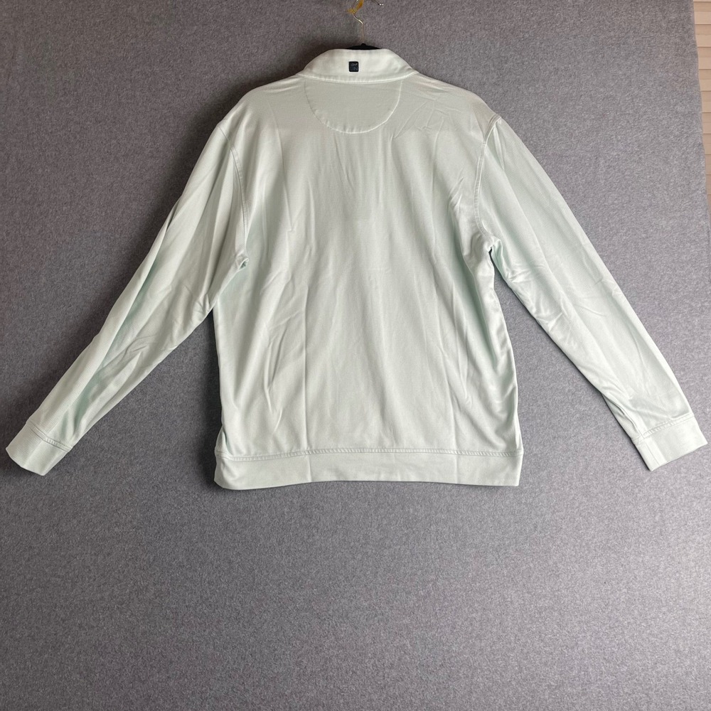 Greg Norman Mens Quarter Zip Pullover Shirt M Aqua Blue Play Dry Golf Casual - Picture 4 of 9
